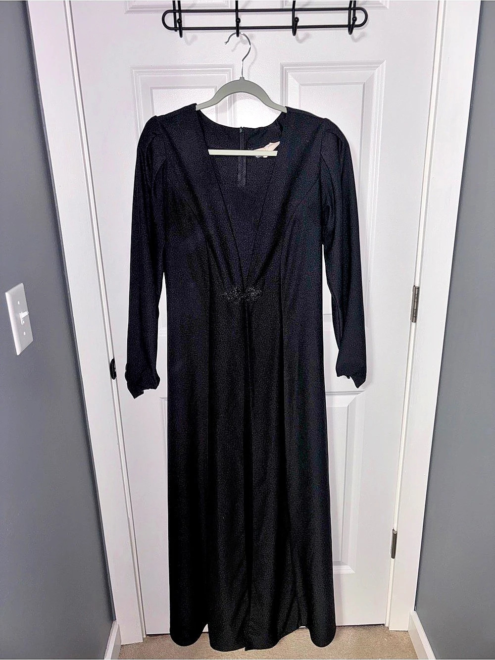 Southeastern Black Long Sleeve Maxi/Gown Dress Size 6